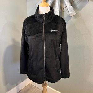 Free Country Black Faux Fur Zippered Jacket XXL